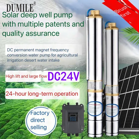 72V 1100W 3 Inch Solar Water Pump Deep Well Pump Submersible Solar DC Pumps