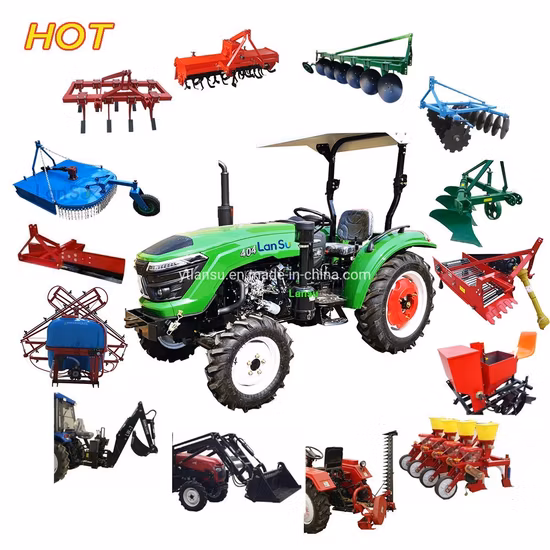 강력한 디자인 40HP 50HP 55HP 60HP 도매용 소형 농업용 트랙터