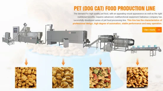 동물, 개, 고양이용 습식 및 건식 식품 제조용 100-3000kg/h 산업용 자동 압출기, 생선 식품 제조 기계, 생산 라인, 가공 공장